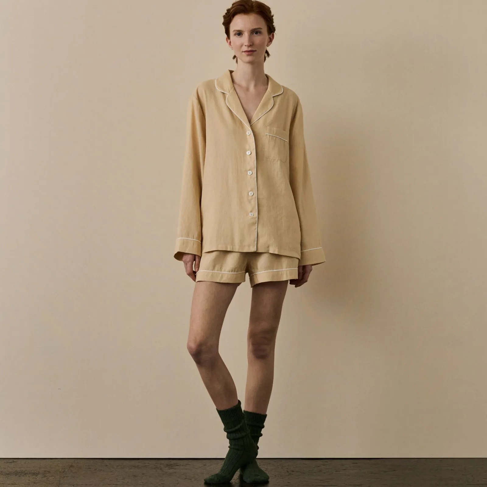 Best Linen Pajama Shorts Set Women Pajama Sets|Linen Pajamas