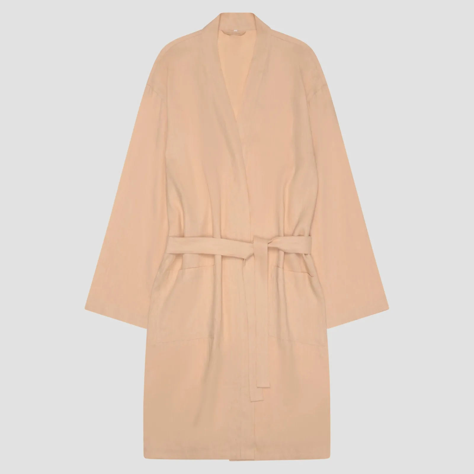 New Almond Linen Robe Women Linen Pajamas|Robes