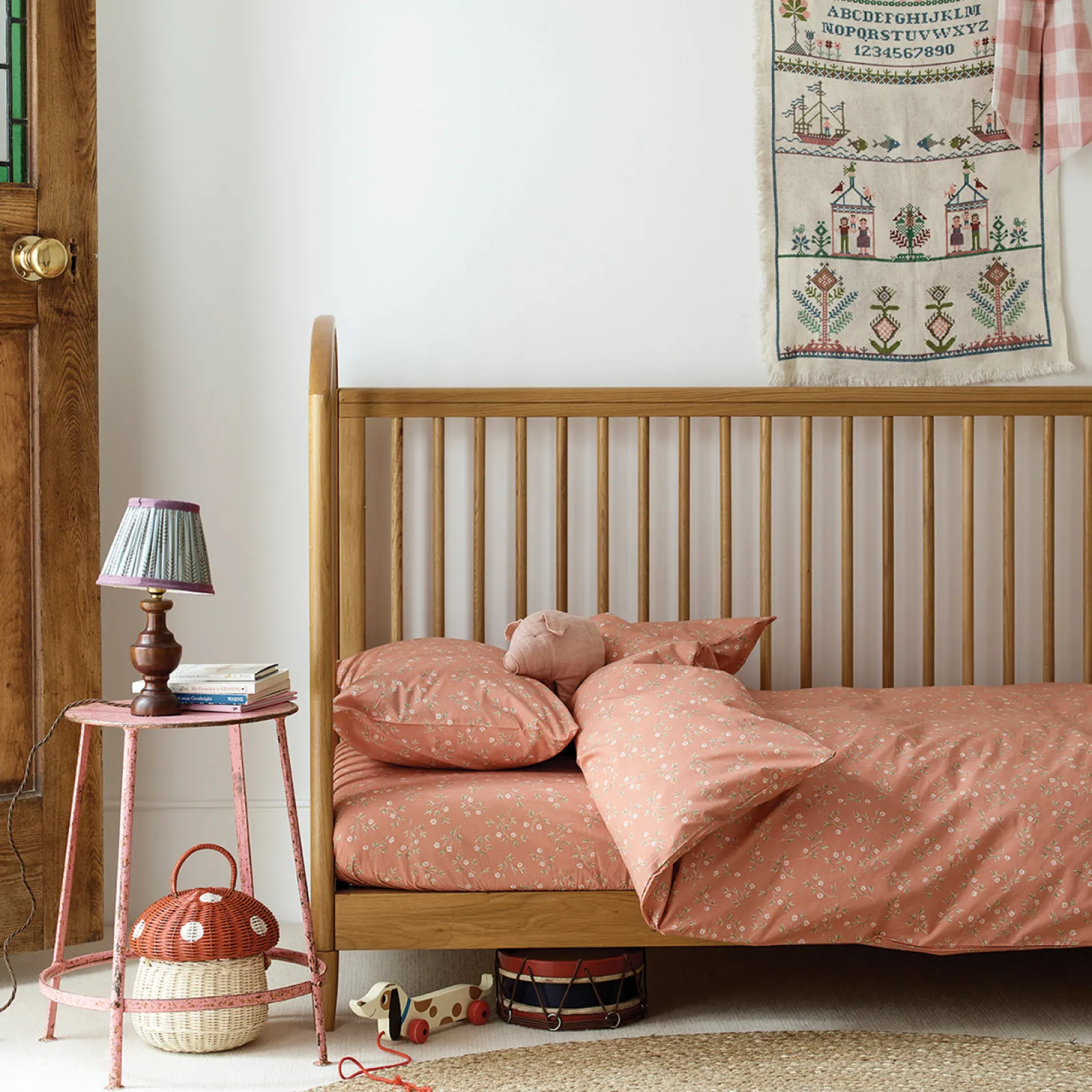 Hot Apricot Kids Floral Cotton Fitted Sheet Kids Kids Bedding|Bedding