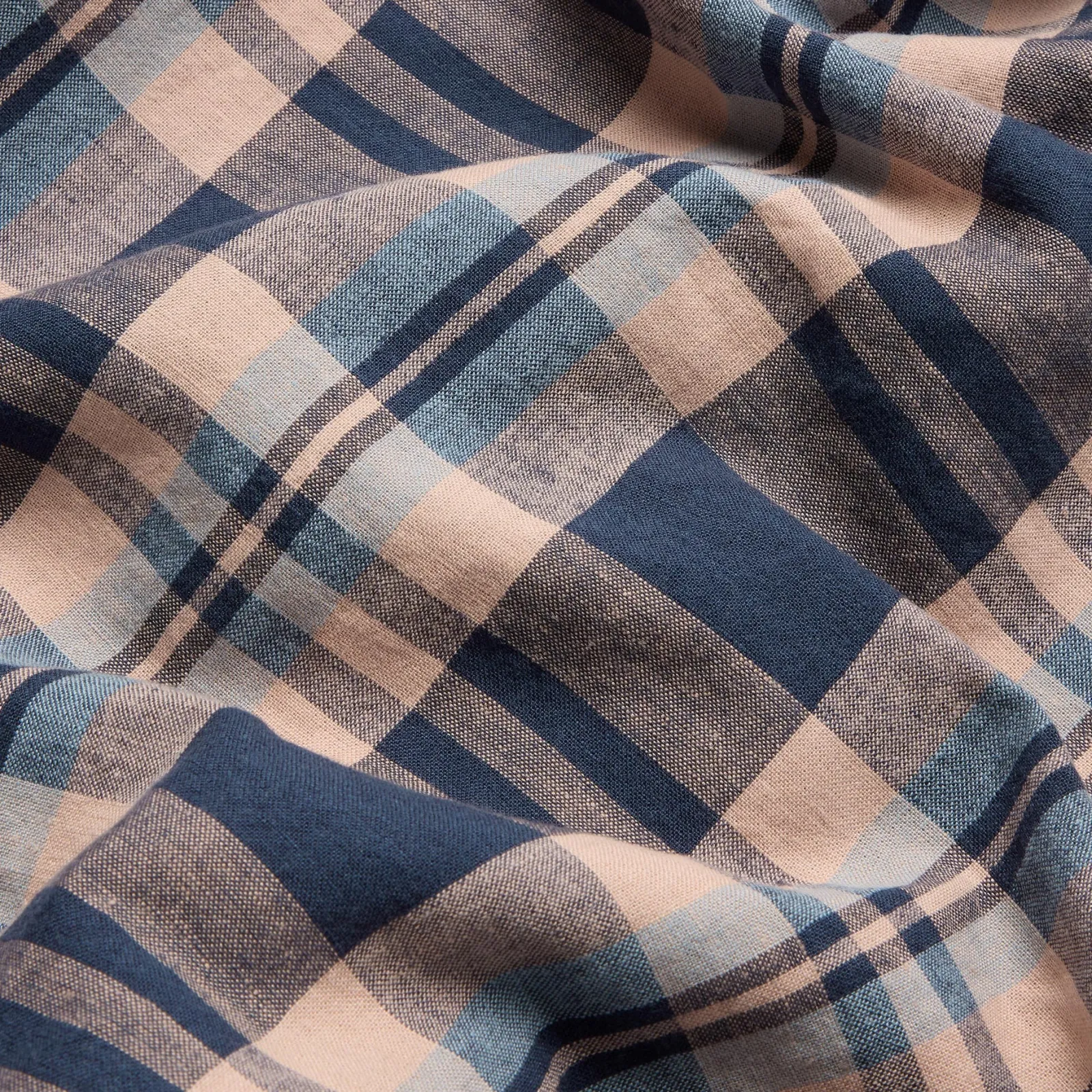 Best Atlantic Dallington Plaid Linen Blend Duvet Cover Linen Bedding|Duvet Covers