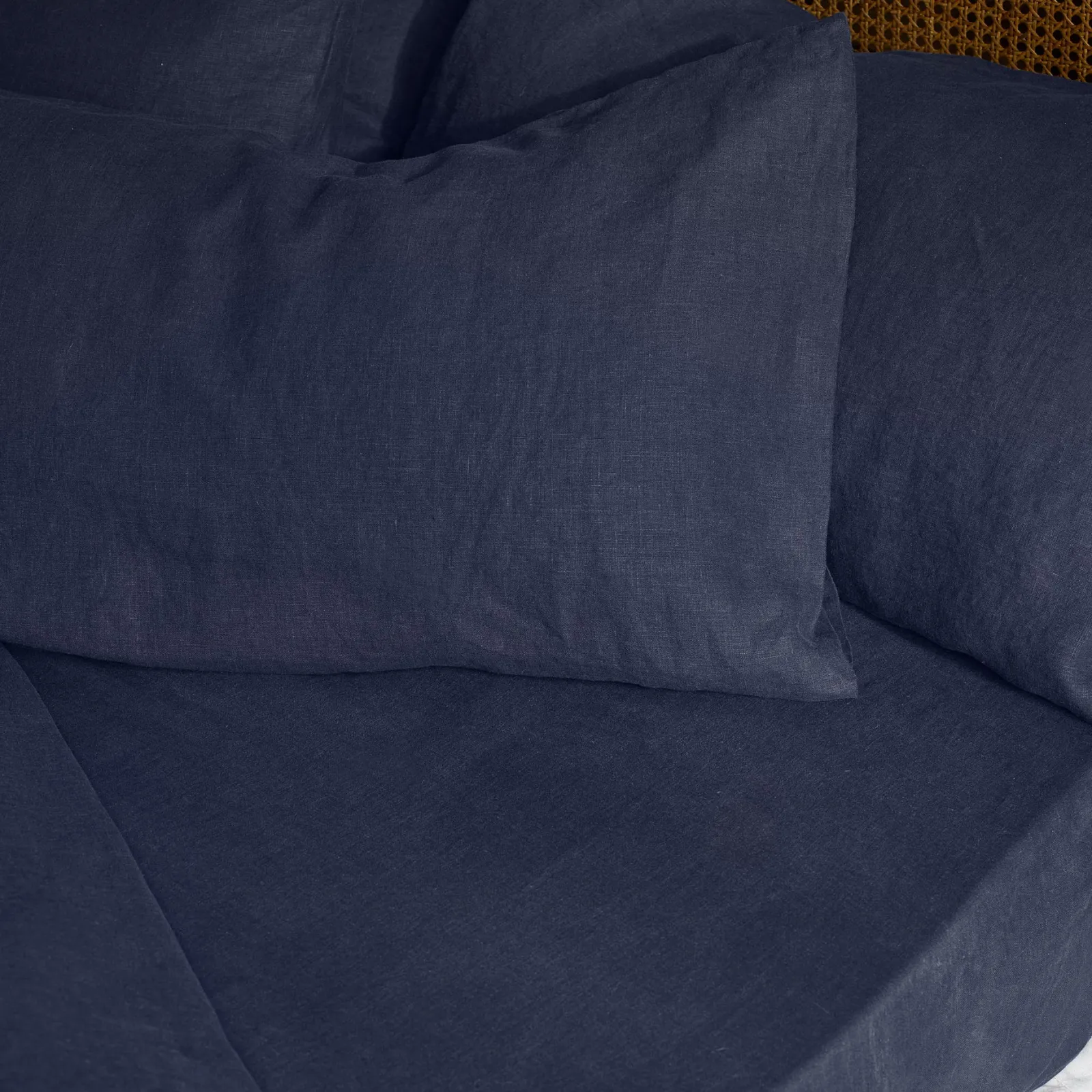 New Linen Blend Fitted Sheet Linen Bedding|Fitted Sheets