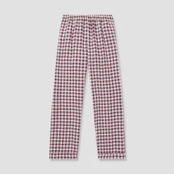 Outlet Pajama pants Women Linen Pajamas|Gingham Pajamas