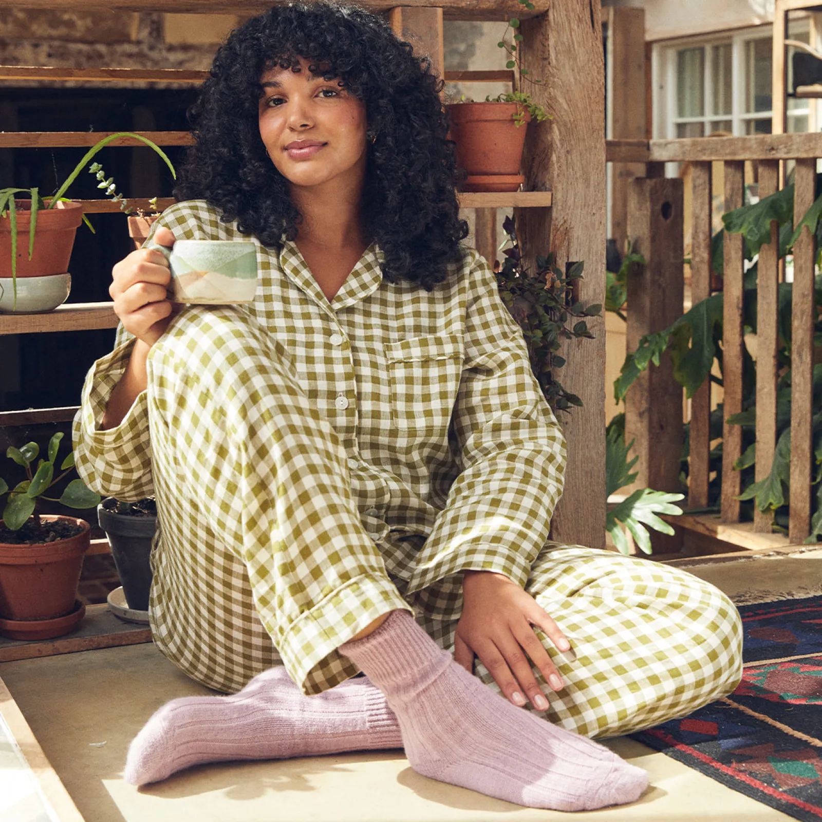 New Linen Pajama pants Women Gingham Pajamas|Linen Pajamas