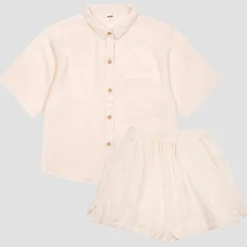 Outlet Cotton Gauze Women's Pajama Shorts Set Women Pajama Sets