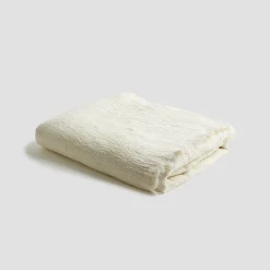 Best Cream Linen Crinkle Throw Blankets & Throws|Blankets & Throws