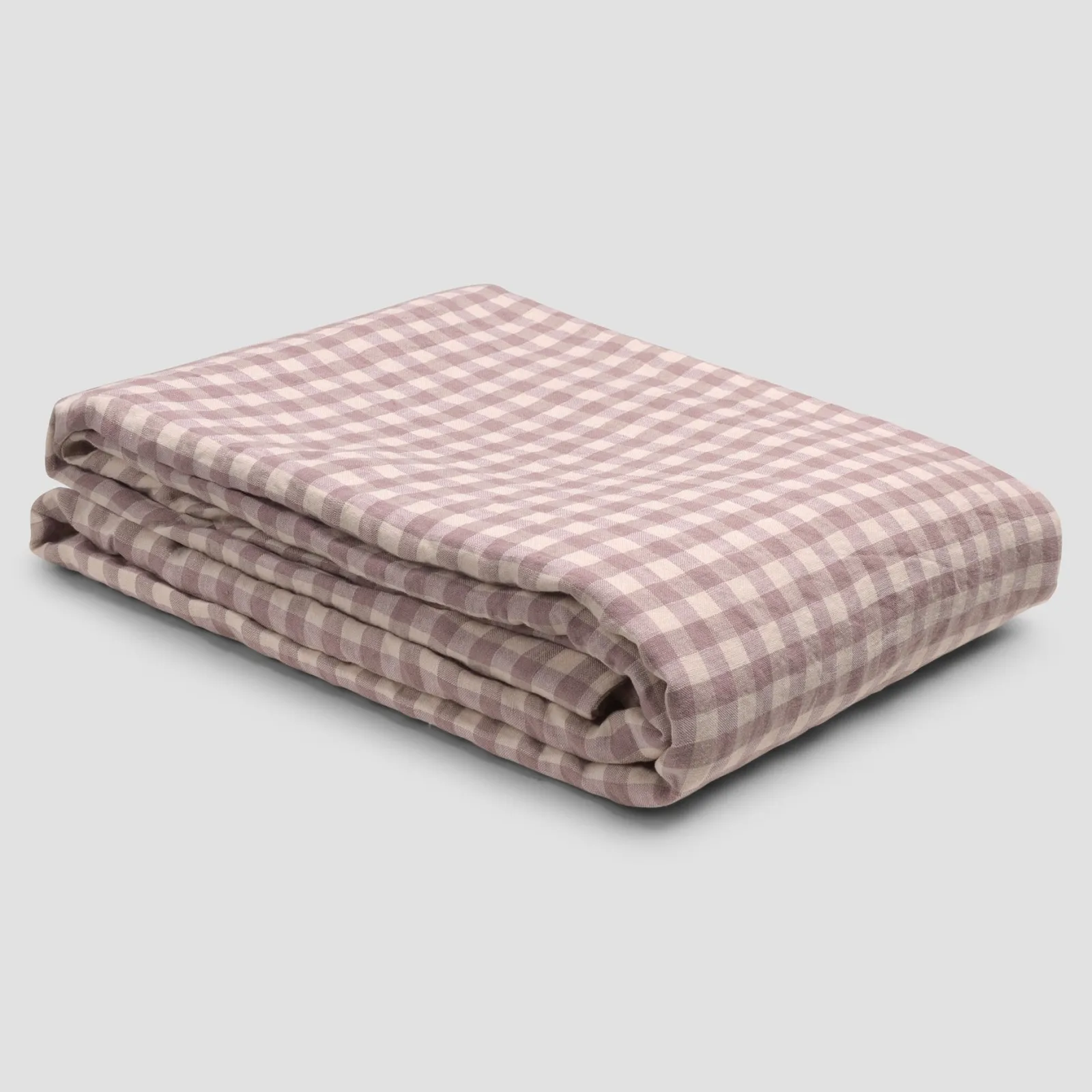 Clearance Linen Blend Duvet Cover Gingham Bedding|Linen Bedding