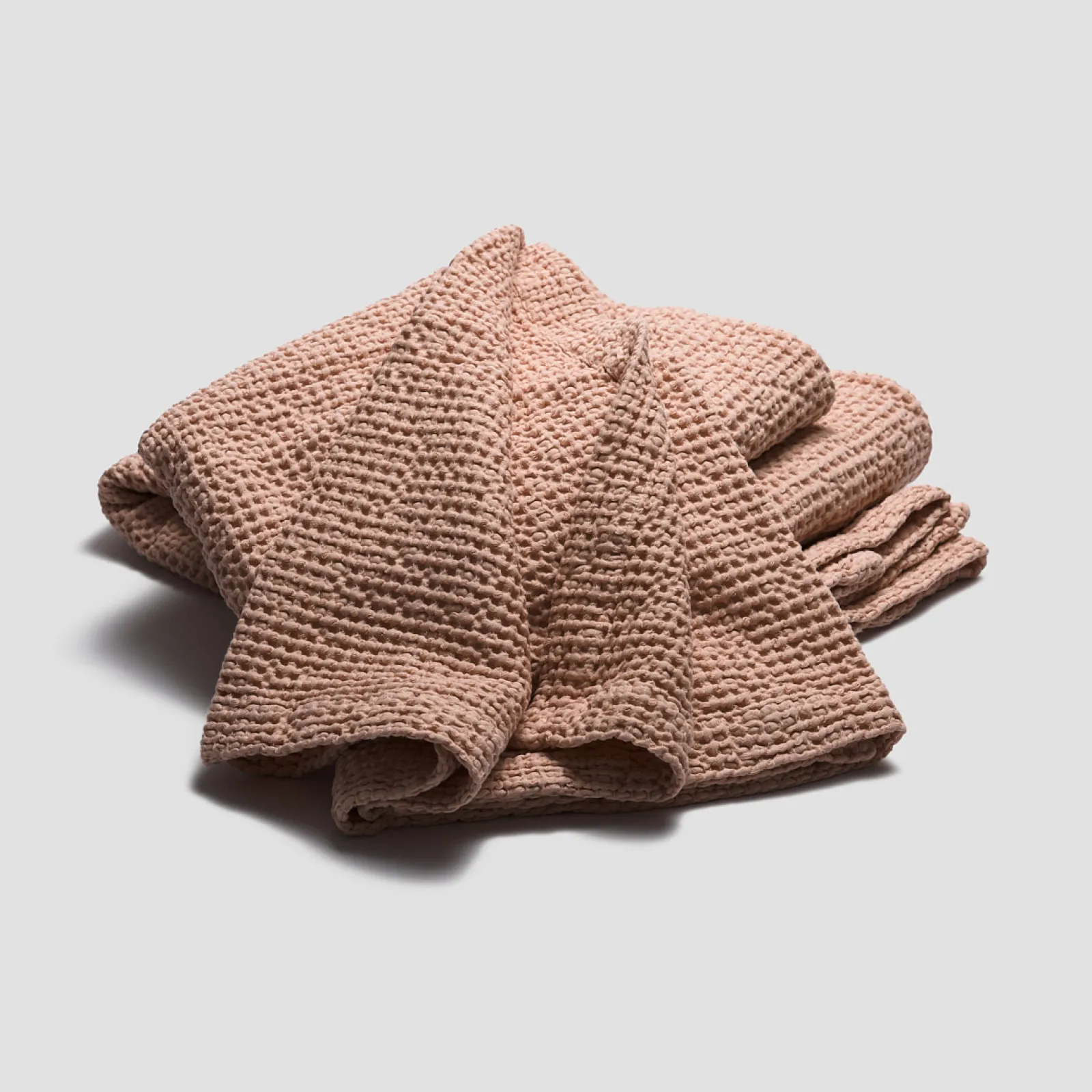 New French Rose Waffle Cotton Throw Blankets & Throws|Blankets & Throws