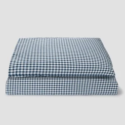 Sale Indigo Kids Gingham Cotton Bedding Set Kids Kids Bedding|Bedding