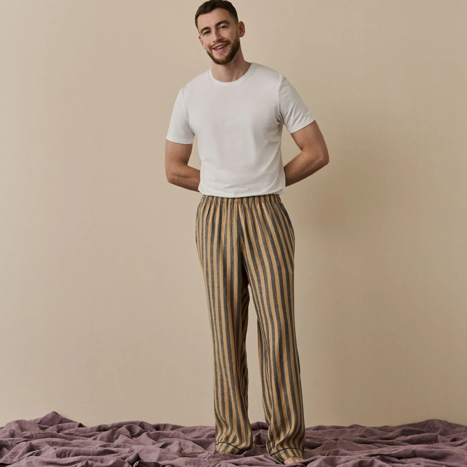 Online Men's d Linen Pajama Pants Linen Pajamas