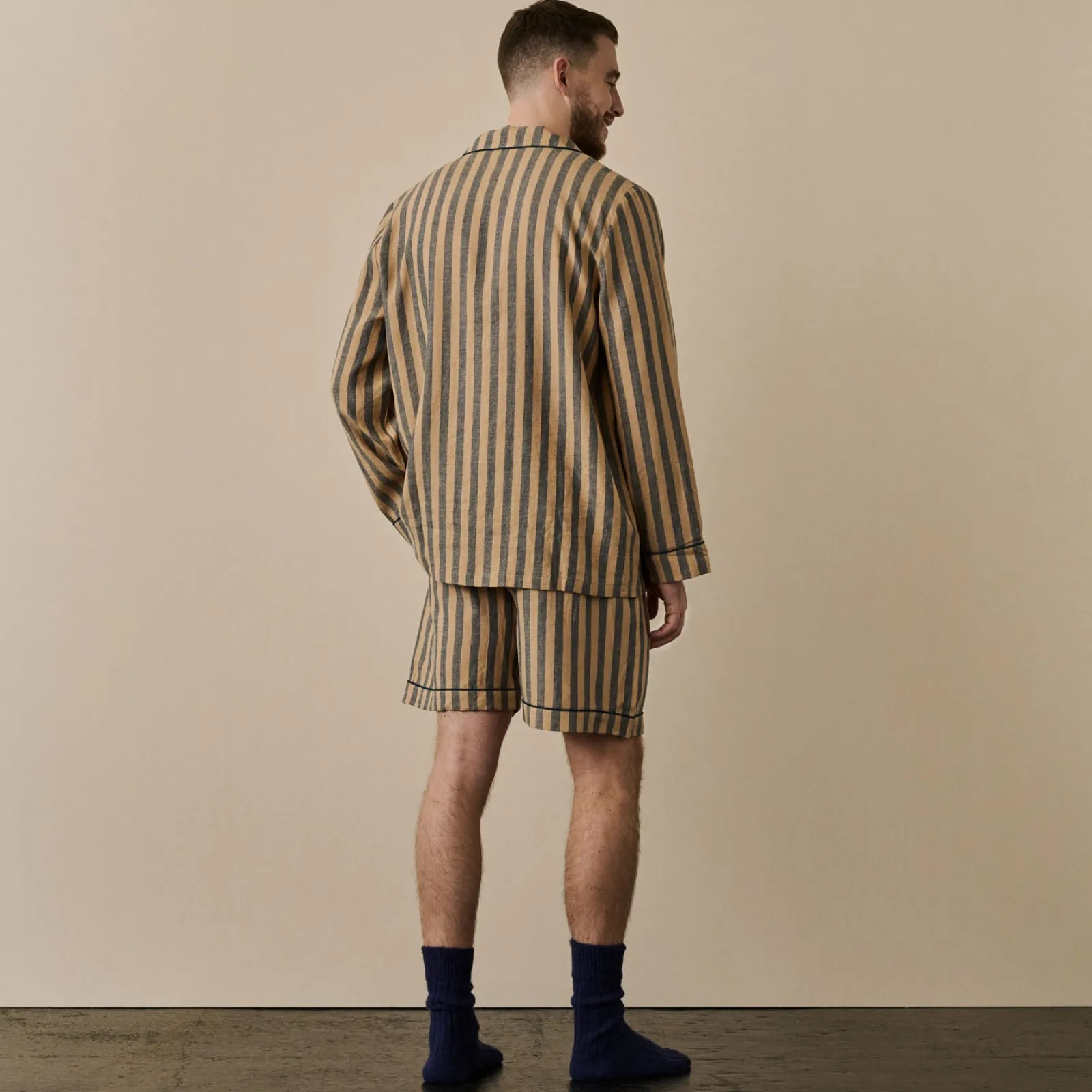 Hot Men's d Linen Pajama Short Set Linen Pajama Sets|Linen Pajamas