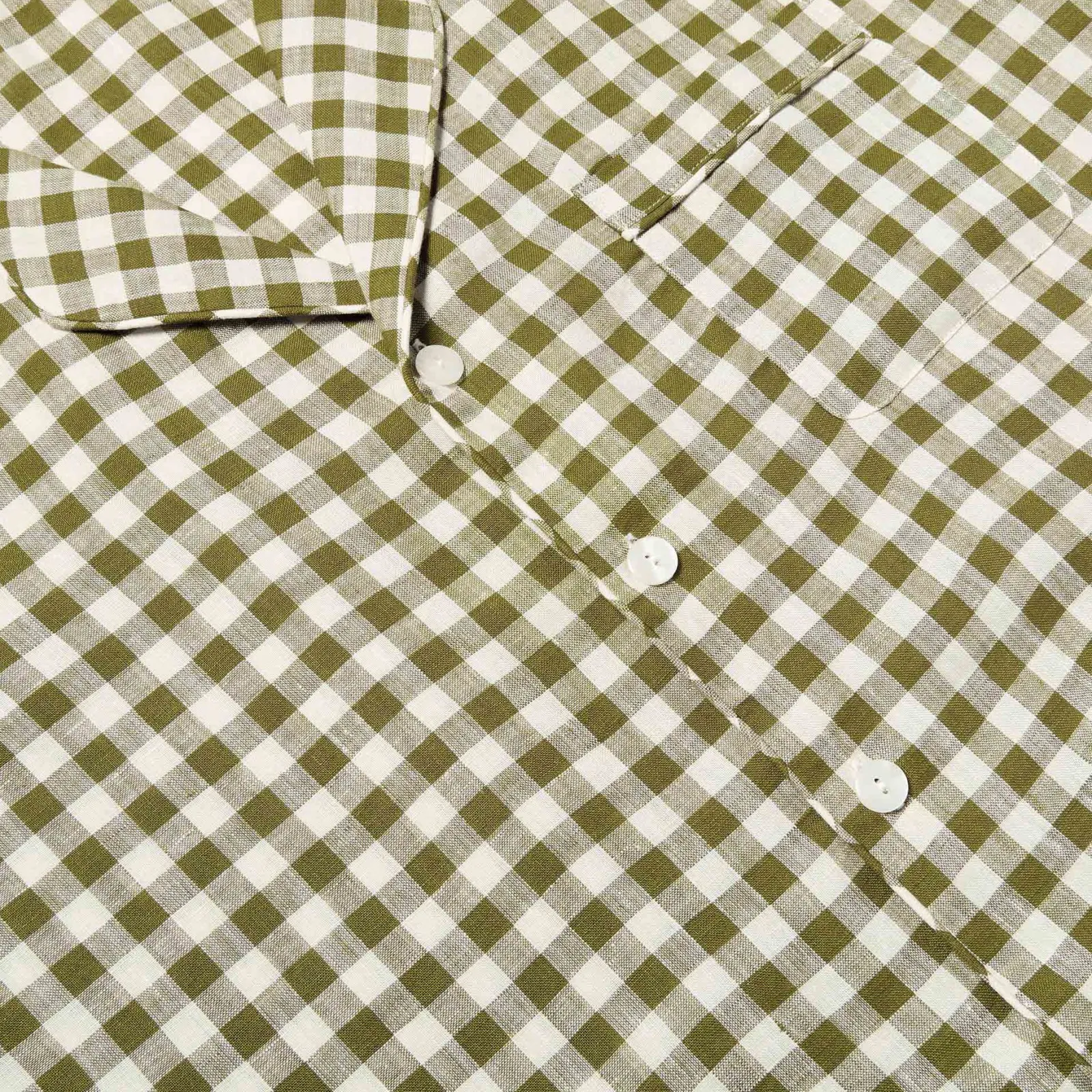 Sale Men's Linen Pajama Set Linen Pajamas|Gingham Pajamas