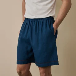 Online Men's Linen Pajama Shorts Linen Pajamas
