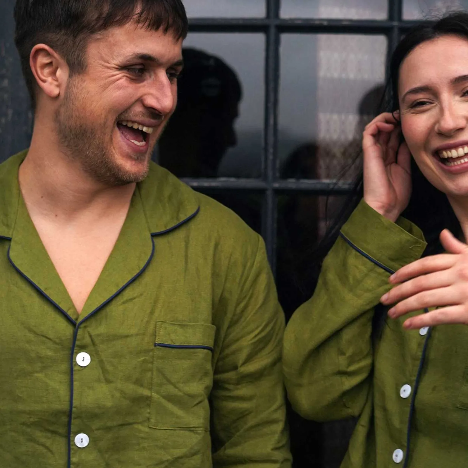 Sale Men's Linen Pajama Shirt Linen Pajamas