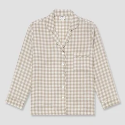 Best Pajama Shirt Women Linen Pajamas|Gingham Pajamas