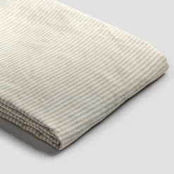 100% Linen Duvet Cover Striped Bedding|Linen Bedding