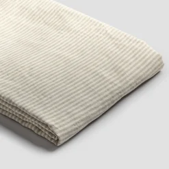 Linen Blend Duvet Cover Striped Bedding|Linen Bedding