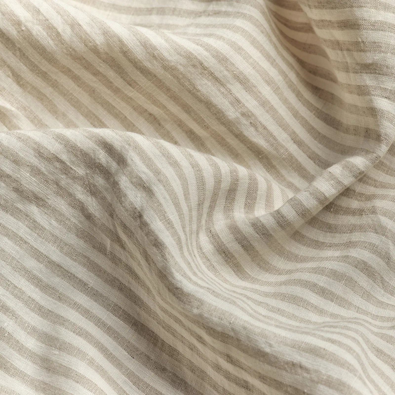 Linen Blend Duvet Cover Striped Bedding|Linen Bedding