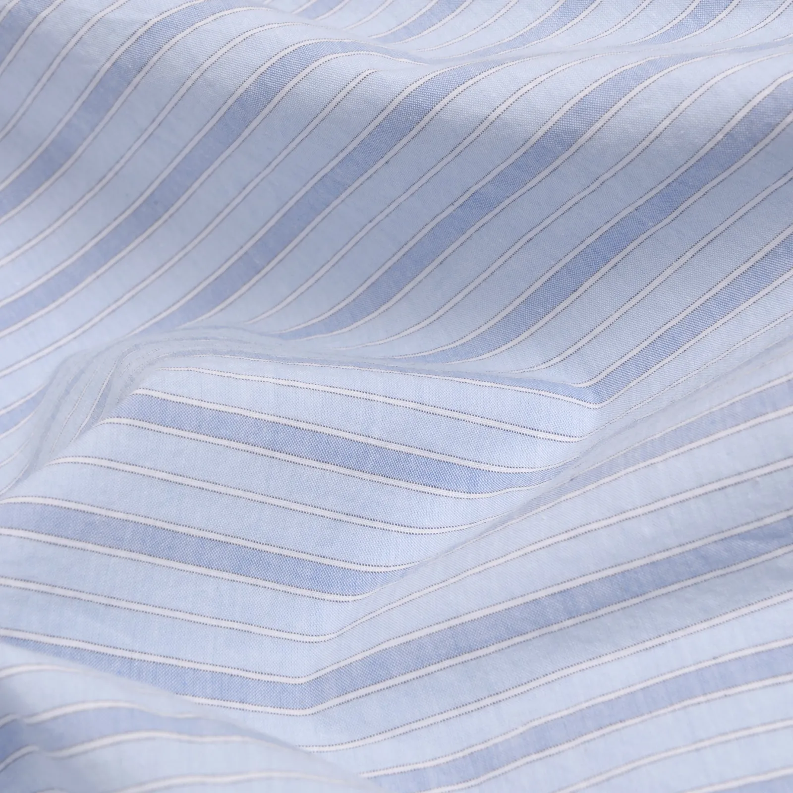 Pale Blue Favorite Shirt Stripe Cotton Pillowcases (Pair) Pillowcases|Striped Bedding