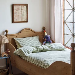 Outlet Pear Kids Gingham Cotton Bedding Set Kids Gingham Bedding|Kids Bedding