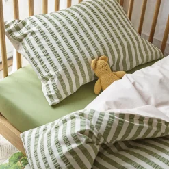 Online Pear Seersucker Kids Stripe Cotton Bedding Set Kids Striped Bedding|Kids Bedding