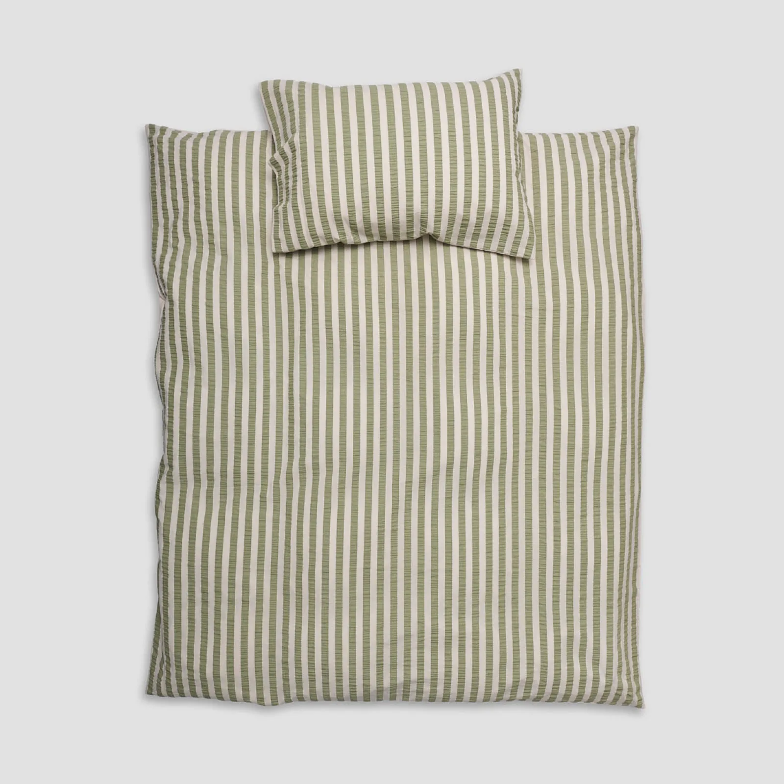 Online Pear Seersucker Kids Stripe Cotton Bedding Set Kids Striped Bedding|Kids Bedding