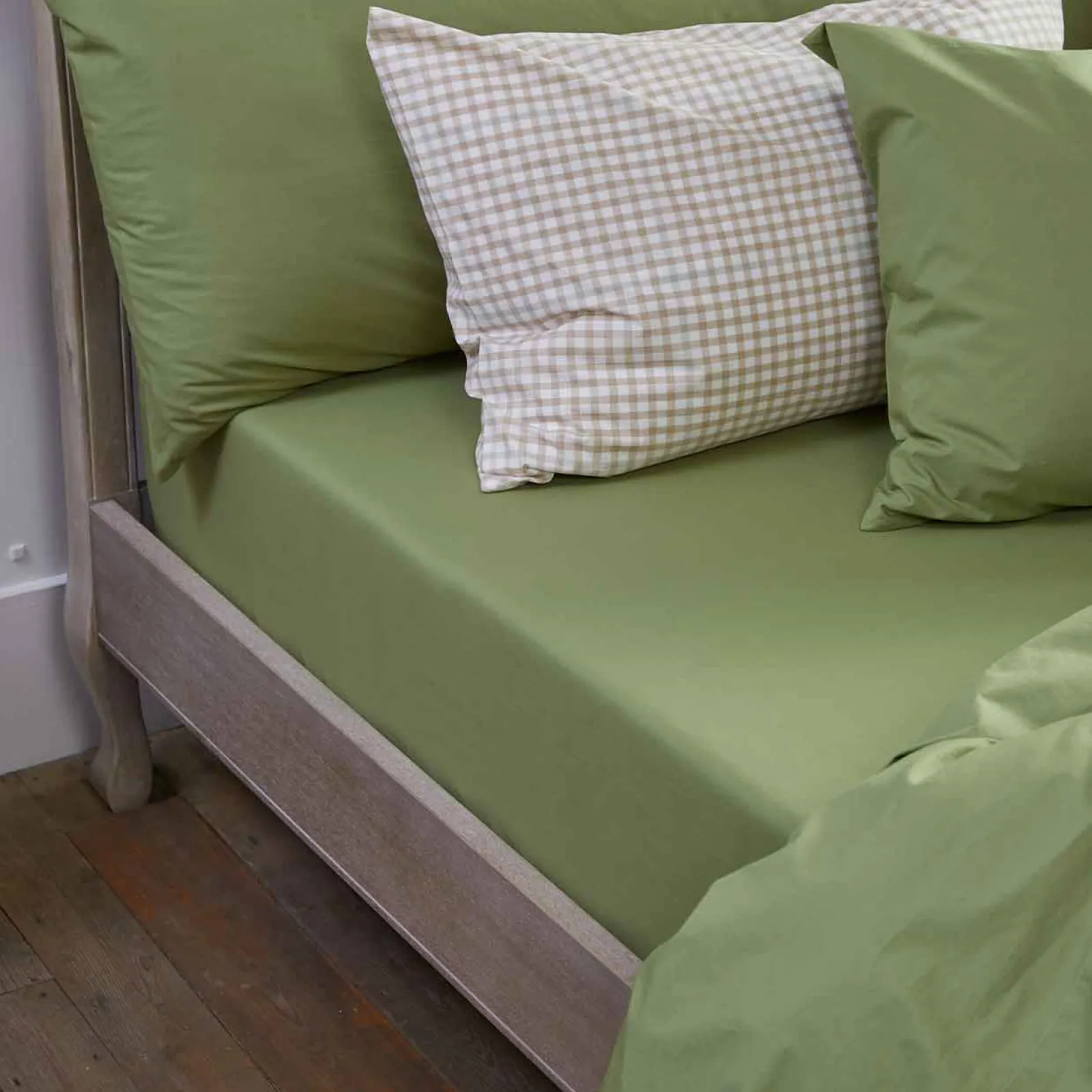 New Washed Cotton Percale Fitted Sheet Fitted Sheets