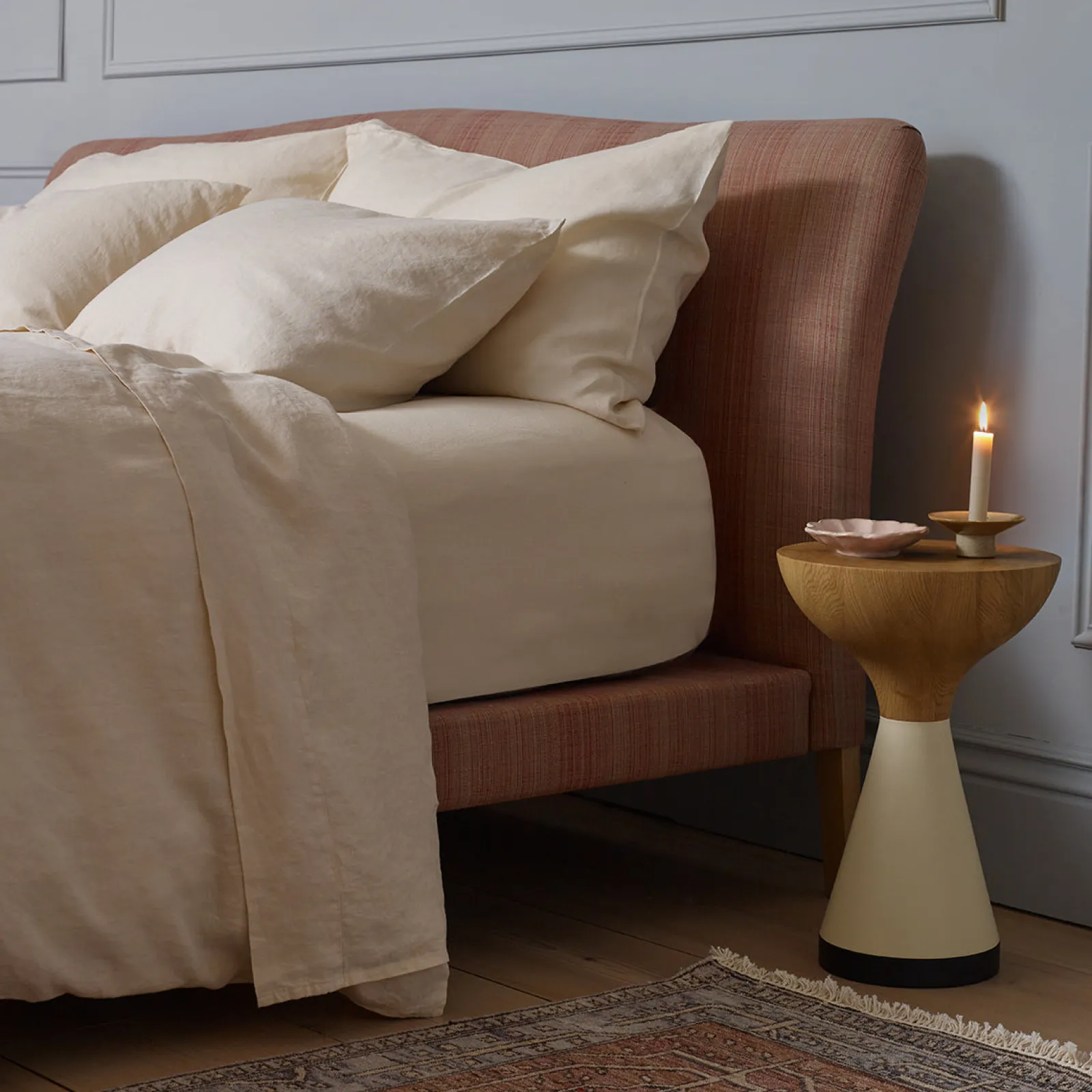 Outlet Pearl 100% Linen Flat Sheet Linen Bedding|Flat Sheets