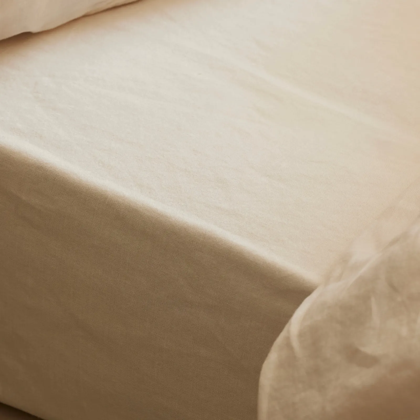 Online Linen Blend Fitted Sheet Linen Bedding|Fitted Sheets