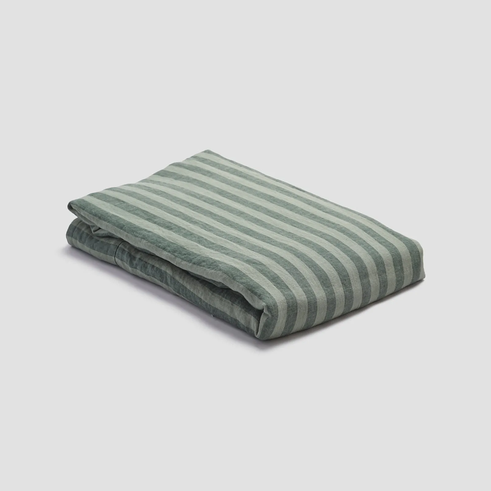 Clearance Linen Blend Flat Sheet Striped Bedding|Linen Bedding