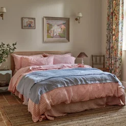 100% Linen Duvet Cover Gingham Bedding|Duvet Covers