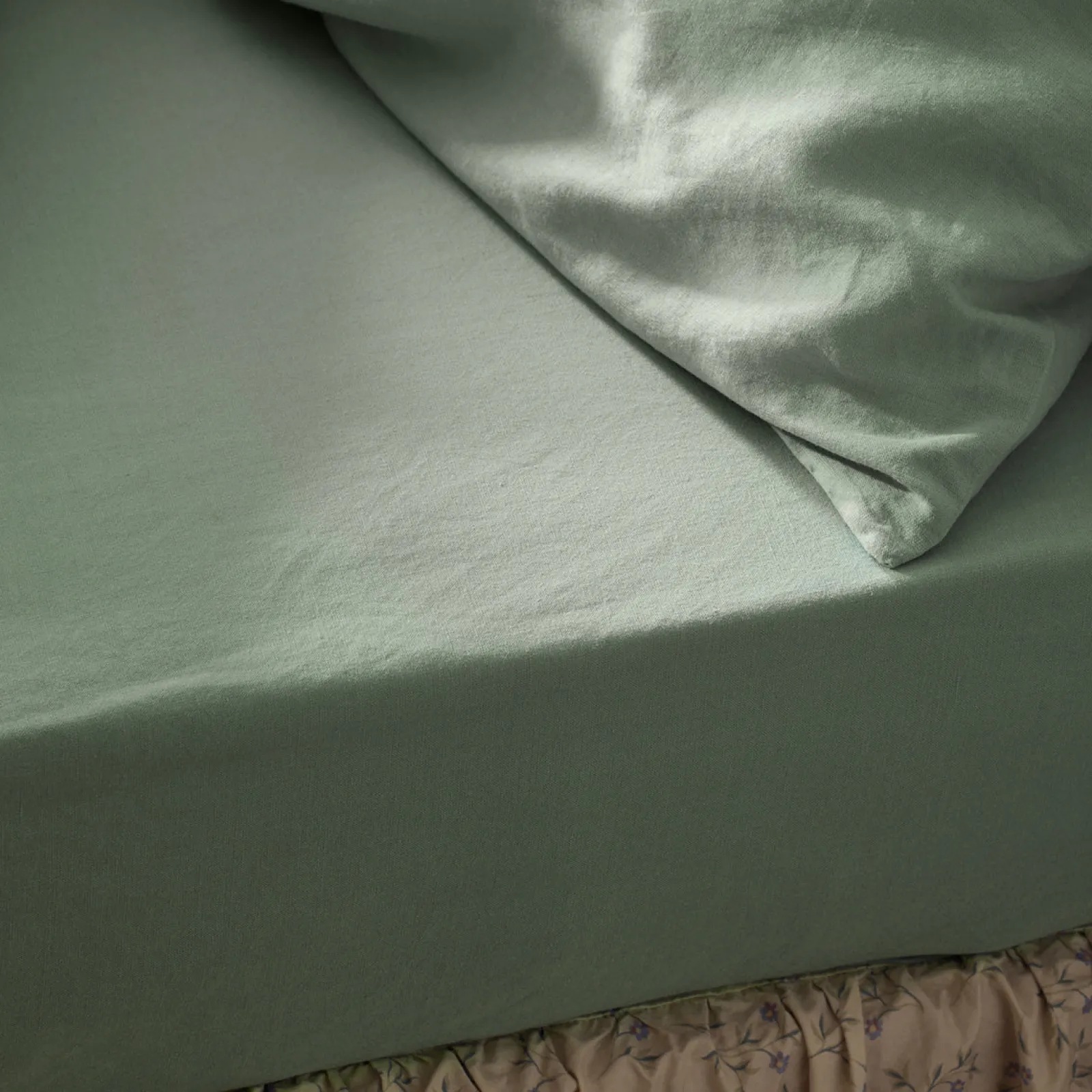 Sale Linen Blend Fitted Sheet Linen Bedding|Fitted Sheets