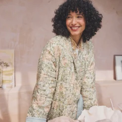 Outlet Soft Sage Honeysuckle Linen Housecoat Women Linen Pajamas|Robes