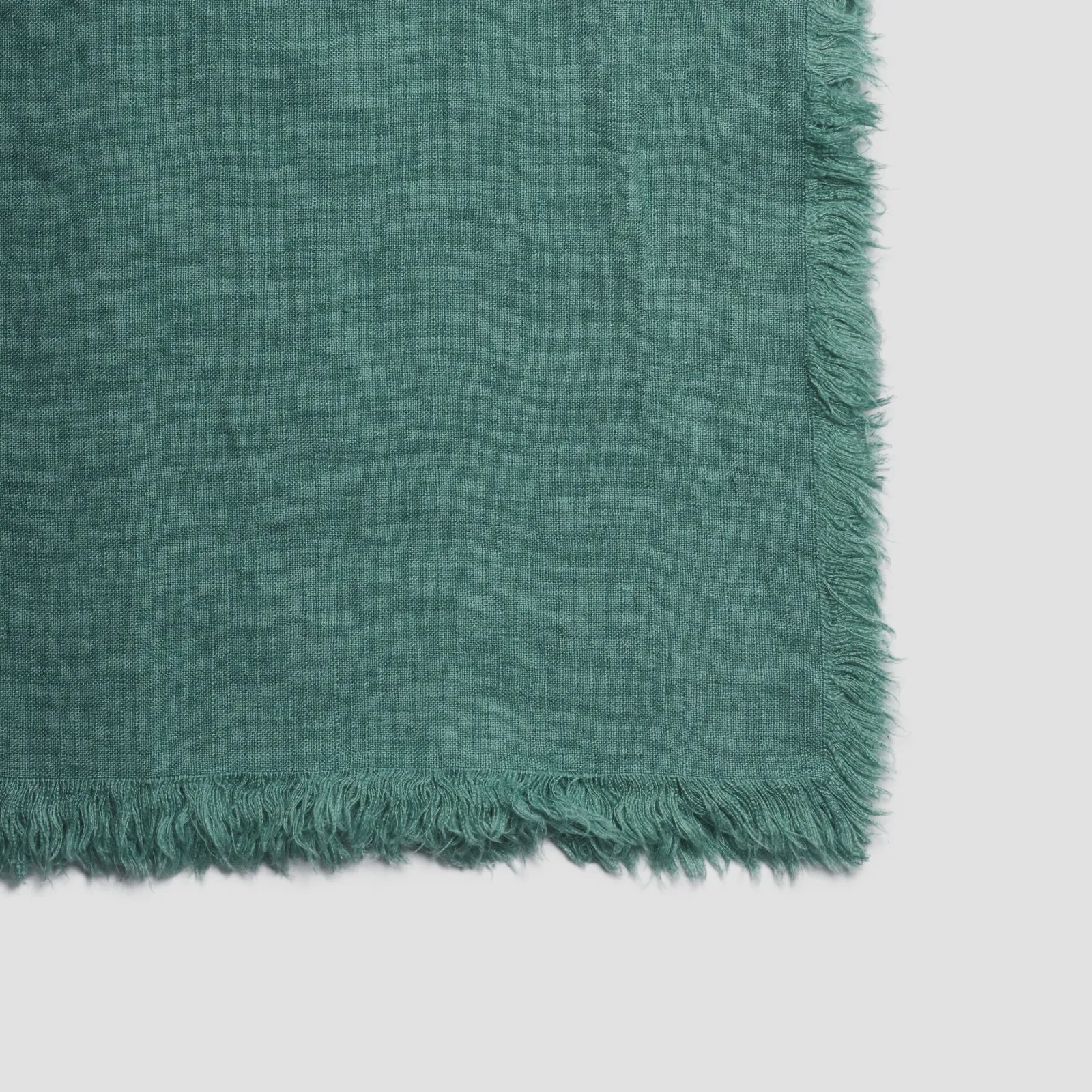 Tranquil Green Linen Crinkle Throw Blankets & Throws|Blankets & Throws