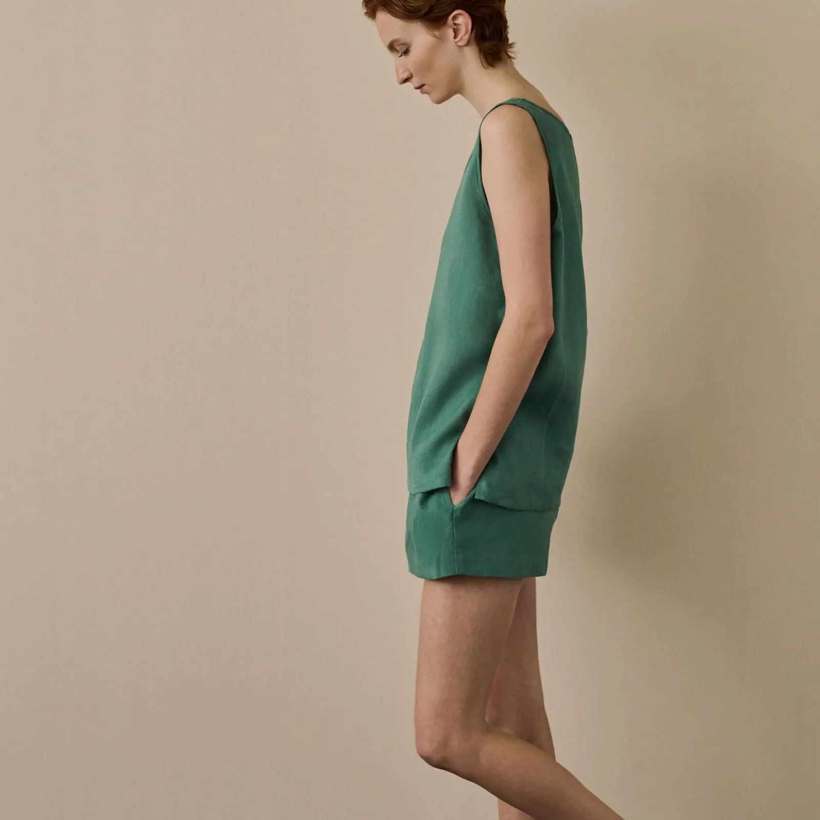 Best Linen Tencel Cami Set Women Linen Pajamas