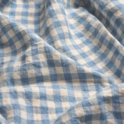 Discount 100% Linen Pillowcases (Pair) Gingham Bedding|Pillowcases