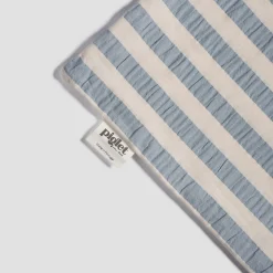 Warm Blue Seersucker Kids Stripe Cotton Bedding Set Kids Striped Bedding|Kids Bedding