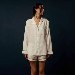 Discount Linen Pajama Shorts Women Linen Pajamas