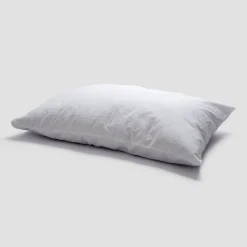 Outlet White Washed Cotton Percale Pillowcases (Pair) Pillowcases